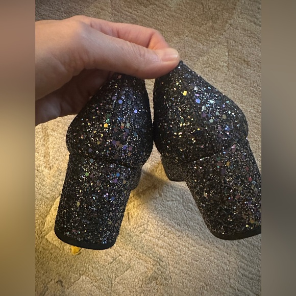 Kate spade Italian Festive Glitter pumps with block heels size 8.5 - Picture 4 of 7